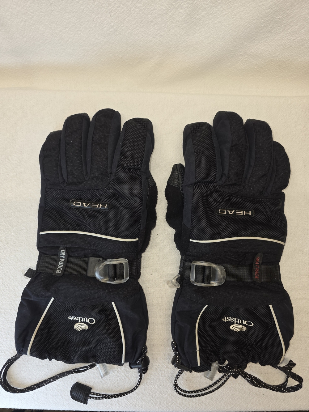 Head Outlast Unisex Gloves L Waterproof Breathable Black Adjustable Pockets